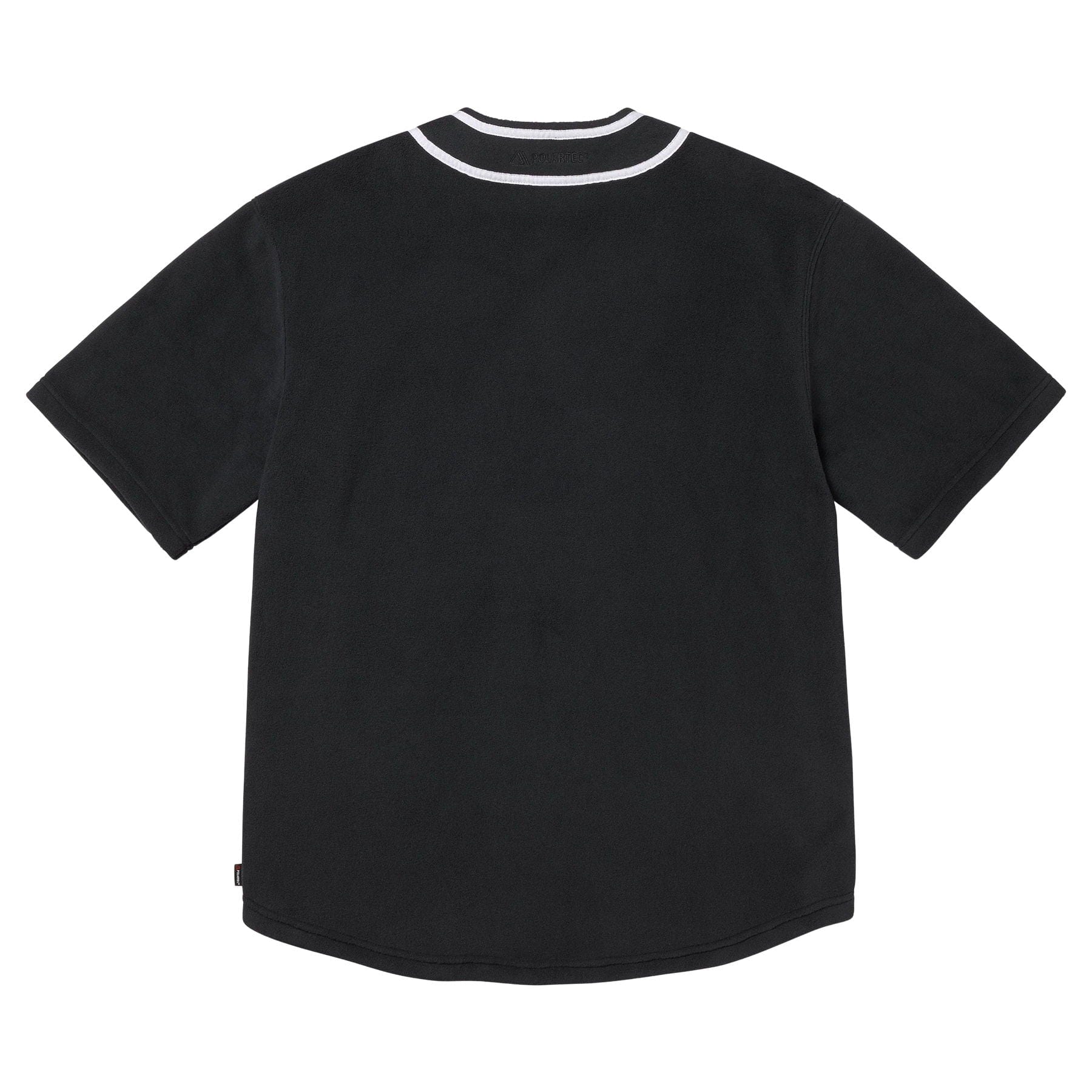 Supreme Polartec Baseball Jersey 'Black' — XXS — Side View