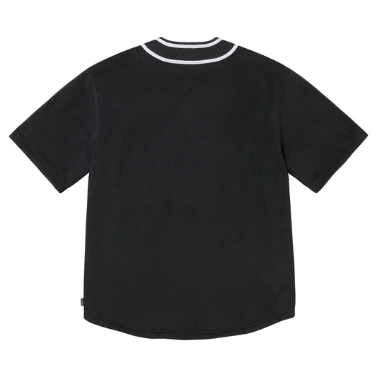 Supreme Polartec Baseball Jersey 'Black' — XXS — Side View