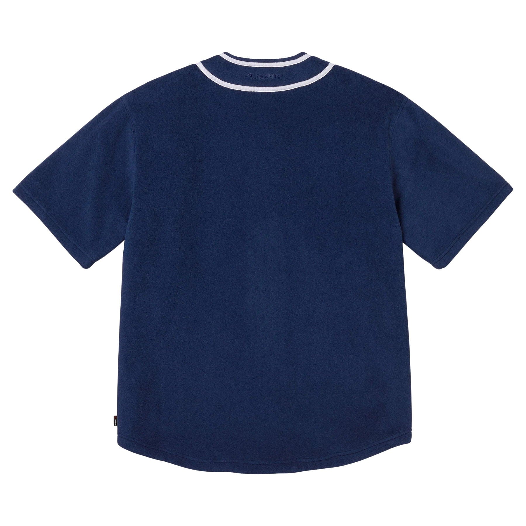 Supreme Polartec Baseball Jersey 'Navy' — XXS — Side View