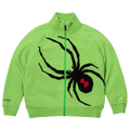 Supreme x Spyder Windstopper Zip Up Sweater 'Green' — XXS — Front View