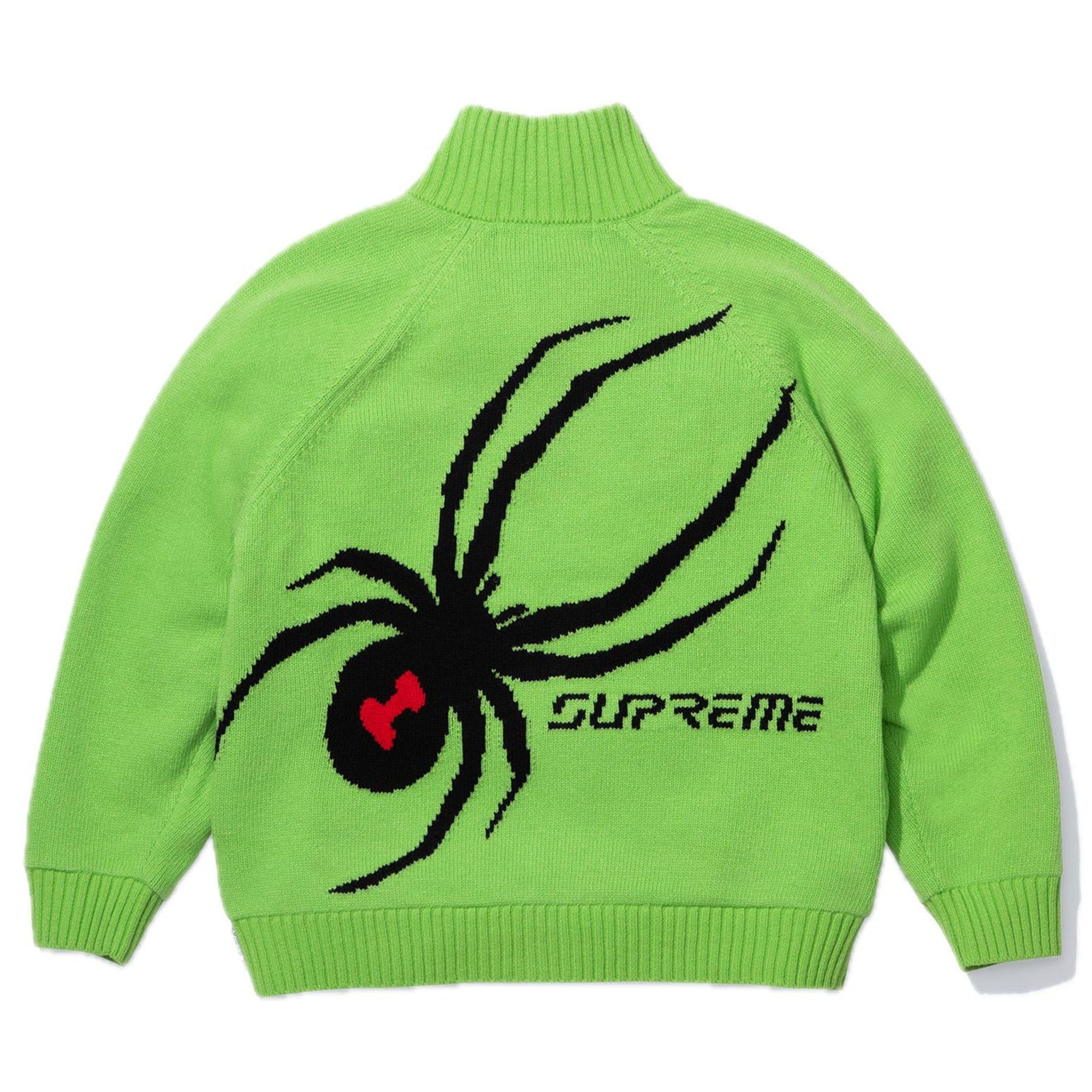 Supreme x Spyder Windstopper Zip Up Sweater 'Green' — XXS — Side View