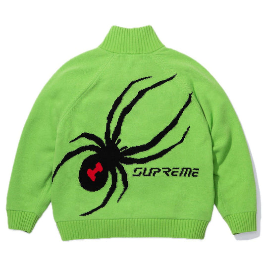 Supreme x Spyder Windstopper Zip Up Sweater 'Green' — XXS — Side View