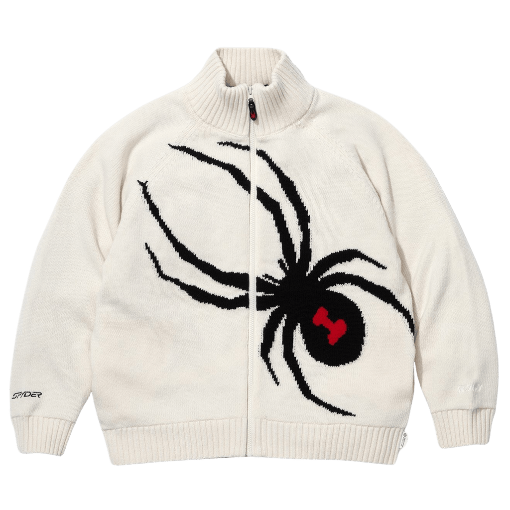 Supreme x Spyder Windstopper Zip Up Sweater 'White' — XXS — Front View