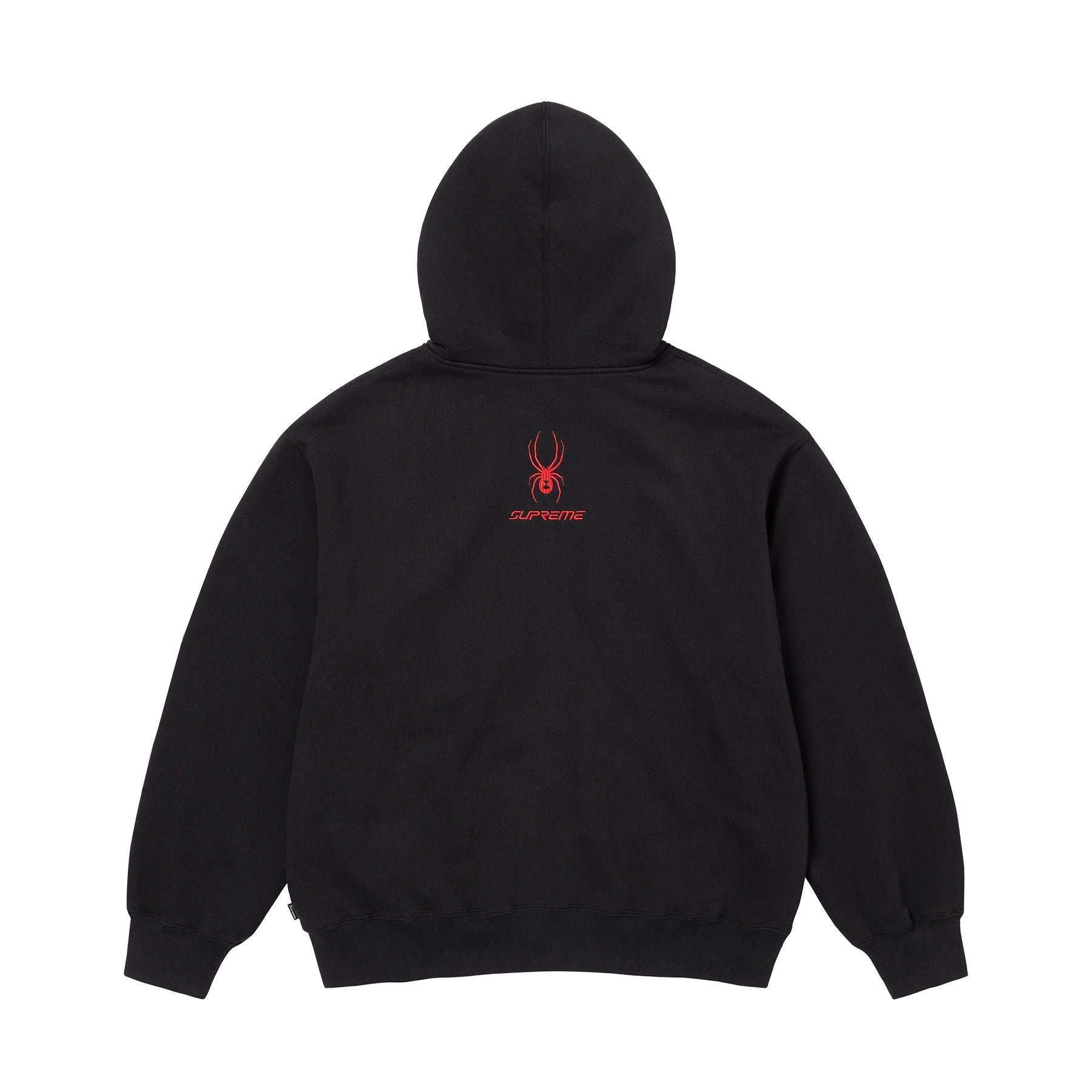 Supreme x Spyder Zip Up Hooded Sweatshirt 'Black' — XXS — Side View