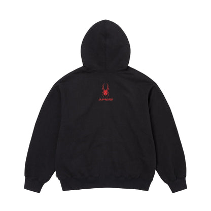 Supreme x Spyder Zip Up Hooded Sweatshirt 'Black' — XXS — Side View