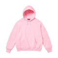 Supreme Satin Appliqué Hoodie 'Light Pink' — XXS — Front View