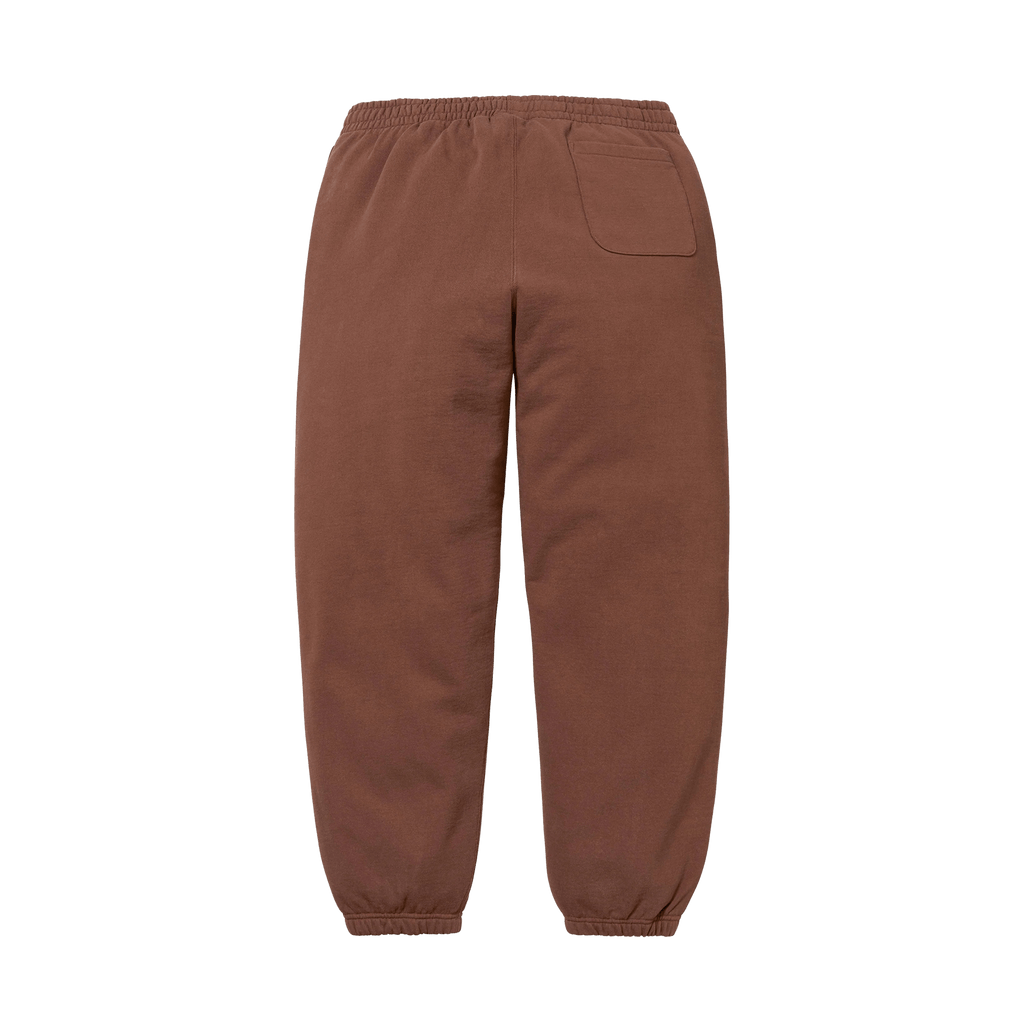 Supreme Satin Appliqué Sweatpant 'Brown' — XXS — Side View