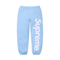 Supreme Satin Appliqué Sweatpant 'Light Blue' — XXS — Front View