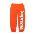 Supreme Satin Appliqué Sweatpant 'Orange' — XXS — Front View