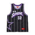 Supreme Star Basketball Jersey 'Black' — XXS — Front View