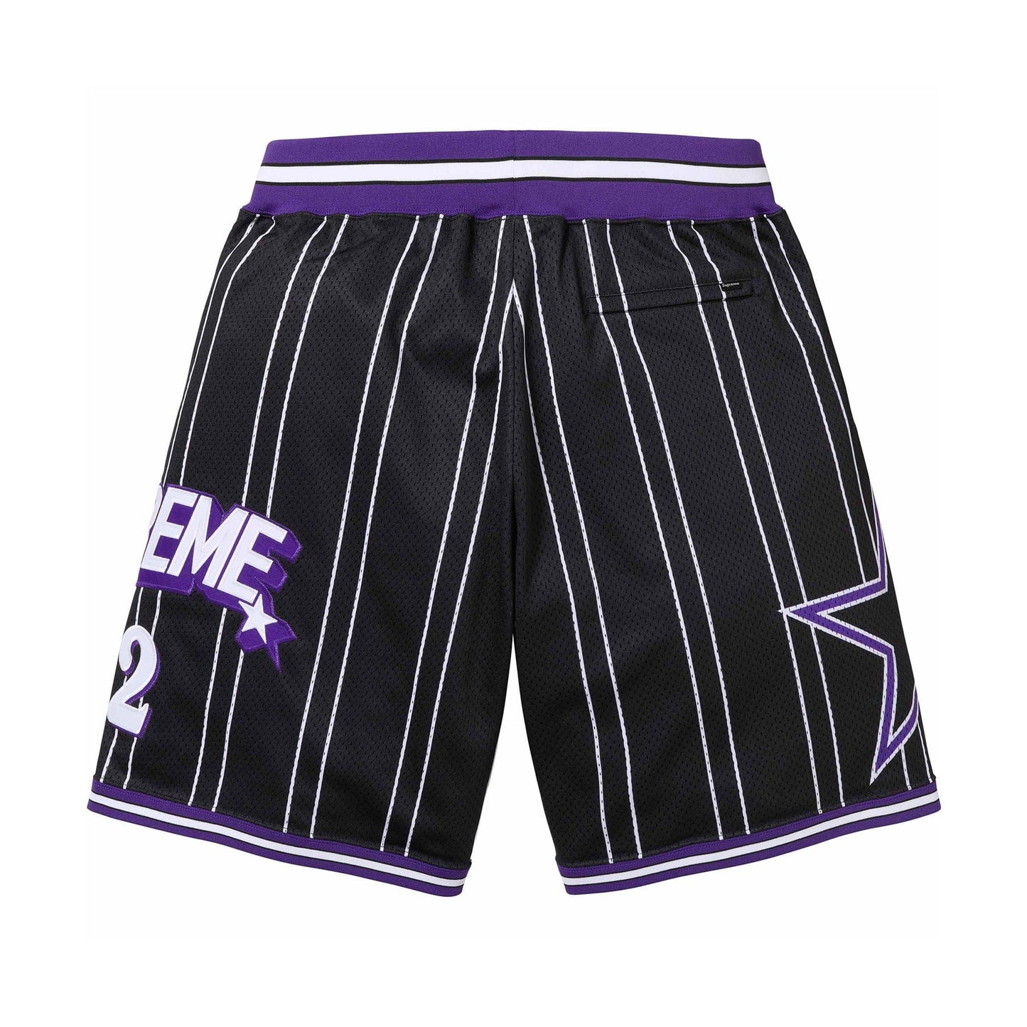 Supreme Star Basketball Short 'Black' — XXS — Side View