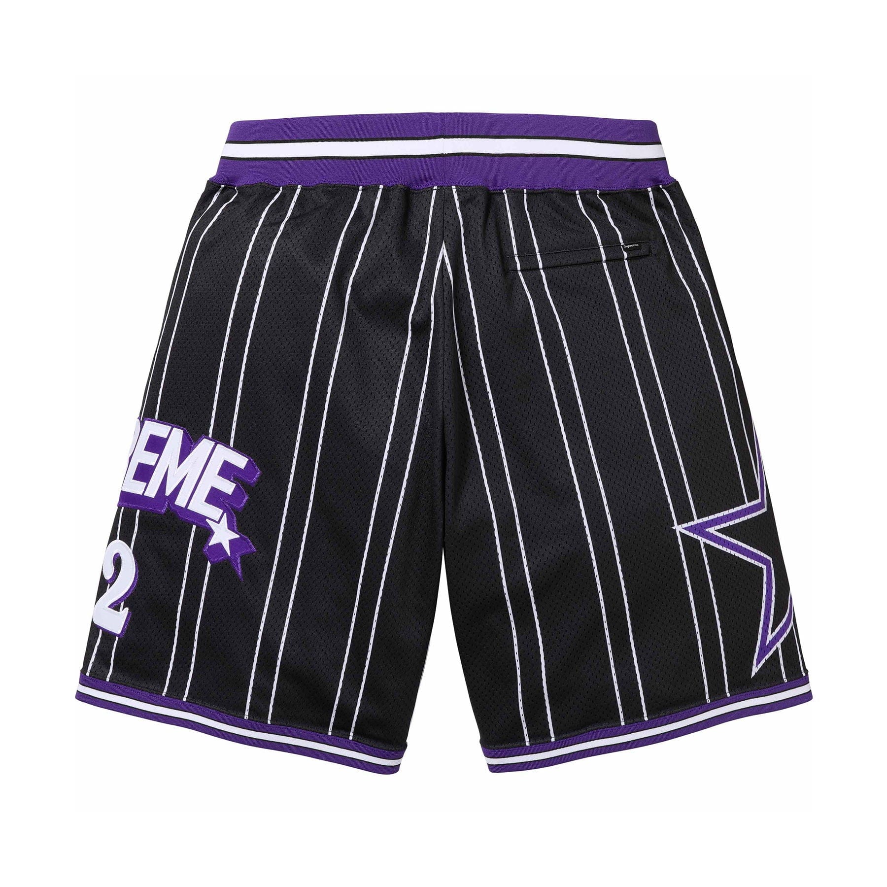 Supreme Star Basketball Short 'Black' — XXS — Side View