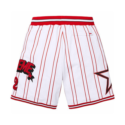 Supreme Star Basketball Short 'White' — XXS — Side View