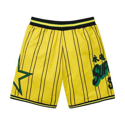Supreme Star Basketball Short 'Yellow' — XXS — Front View