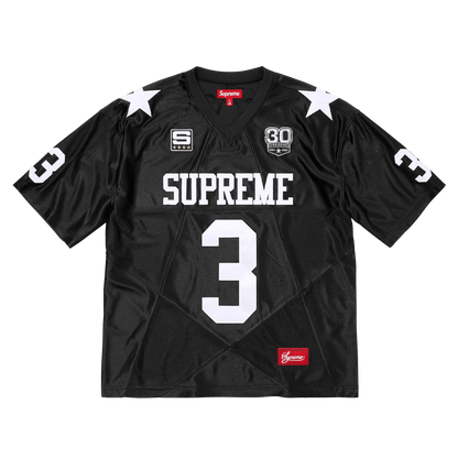 Supreme Star Football Jersey 'Black' — XXS — Front View