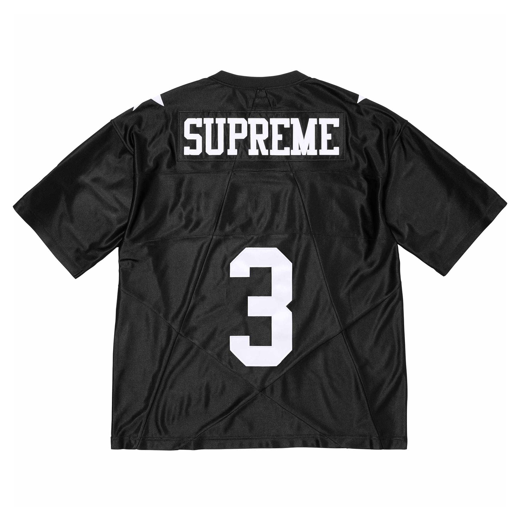 Supreme Star Football Jersey 'Black' — XXS — Side View