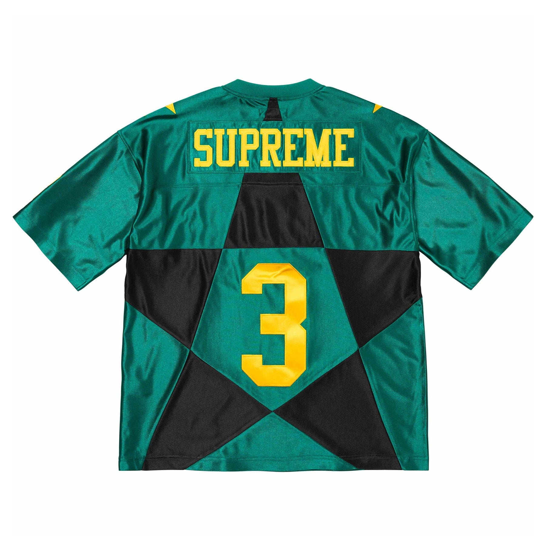 Supreme Star Football Jersey 'Dark Green' — XXS — Side View