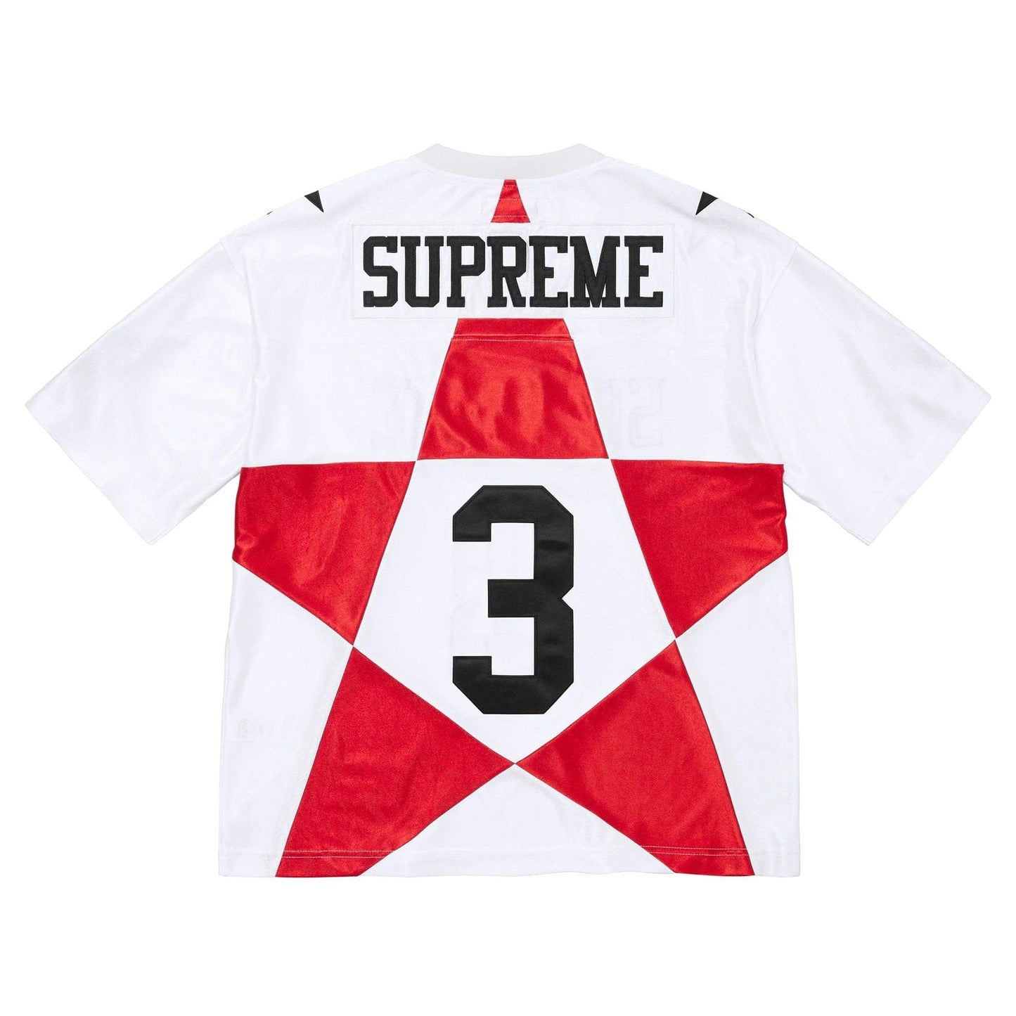 Supreme Star Football Jersey 'White' — XXS — Side View