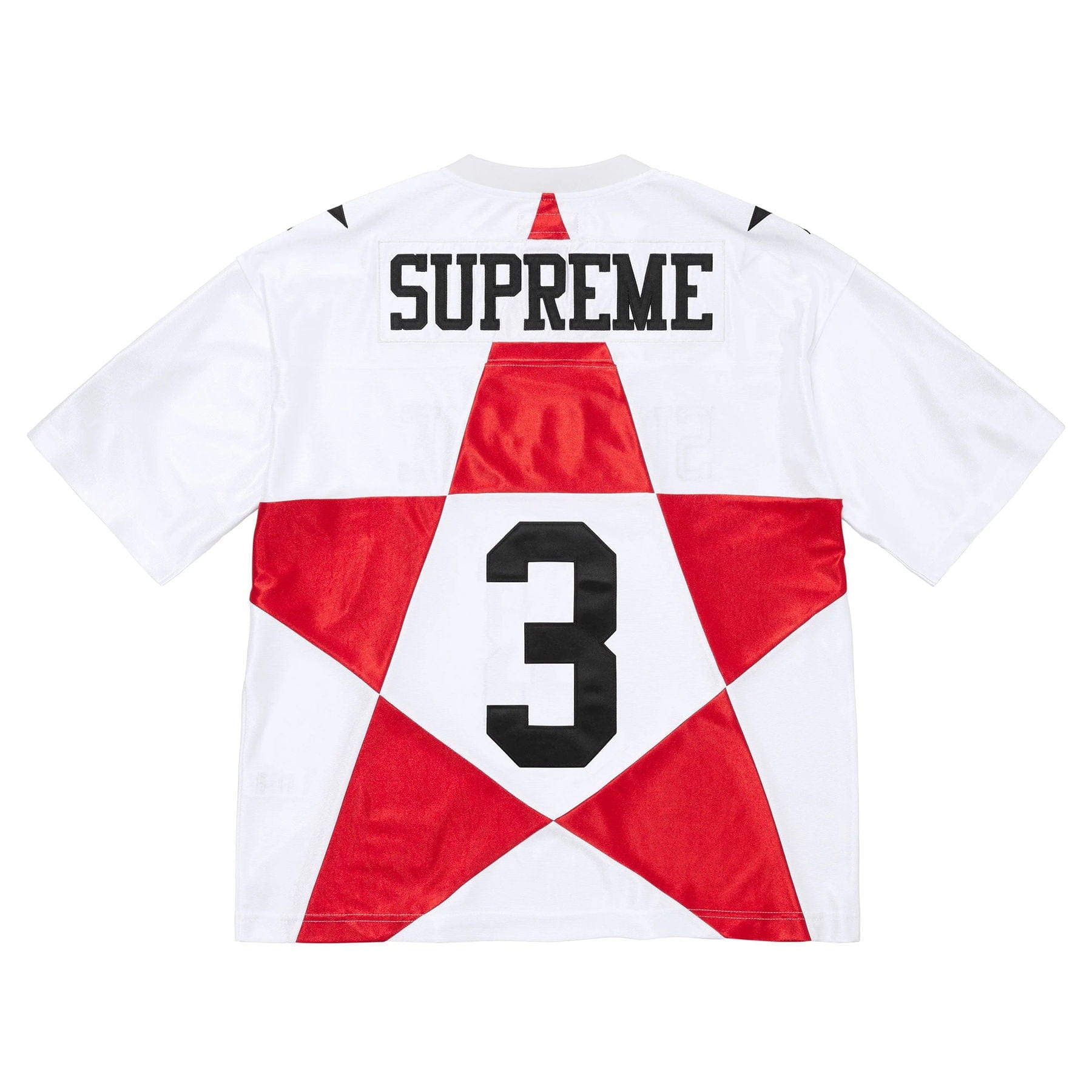 Supreme Star Football Jersey 'White' — XXS — Side View