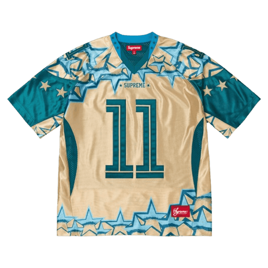 Supreme Stars Football Jersey 'Gold' — XXS — Front View