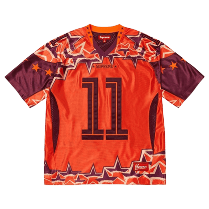 Supreme Star Football Jersey 'Orange' — XXS — Front View