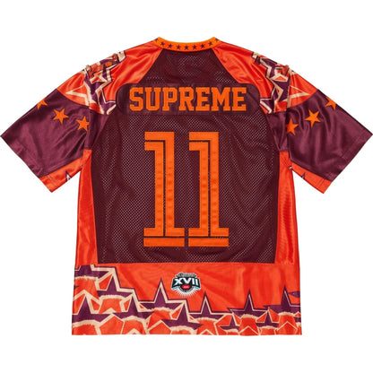 Supreme Star Football Jersey 'Orange' — XXS — Side View