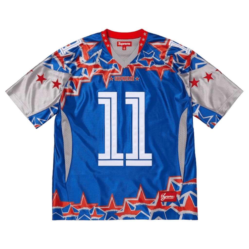 Supreme Star Football Jersey 'Royal' — XXS — Front View