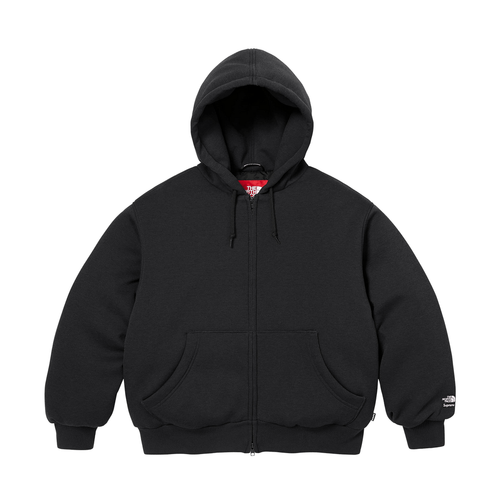 Supreme x The North Face Hooded Sweatshirt 'Black' — XXS — Front View