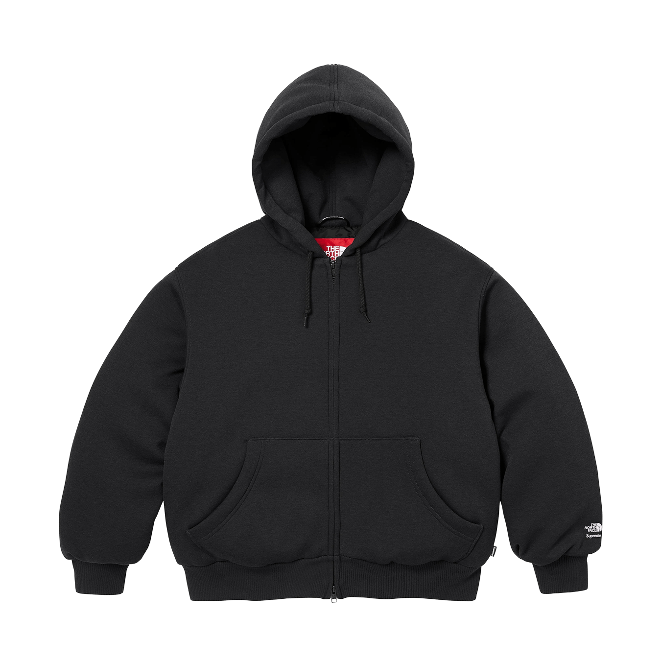 Supreme x The North Face Hooded Sweatshirt 'Black' — XXS — Front View
