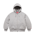 Supreme x The North Face Zip Up Hooded Sweatshirt 'Grey' — XXS — Front View