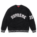 Supreme Textured Arc Sweatshirt 'Black' — XXS — Front View