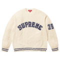 Supreme Textured Arc Sweatshirt 'Cream' — XXS — Front View