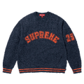 Supreme Textured Arc Sweatshirt 'Navy' — XXS — Front View