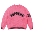 Supreme Textured Arc Sweatshirt 'Pink' — XXS — Front View