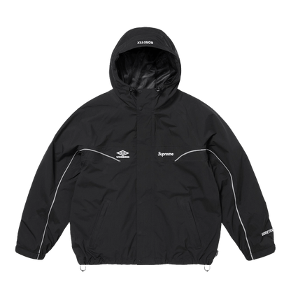 Supreme x Umbro Gore-Tex Hooded Jacket 'Black' — XXS — Front View