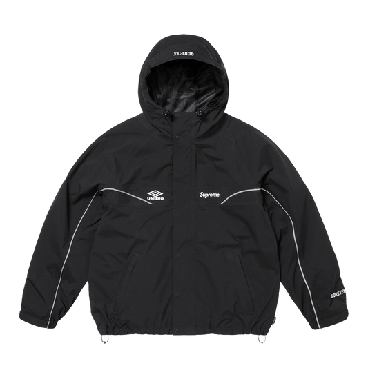 Supreme x Umbro Gore-Tex Hooded Jacket 'Black' — XXS — Front View