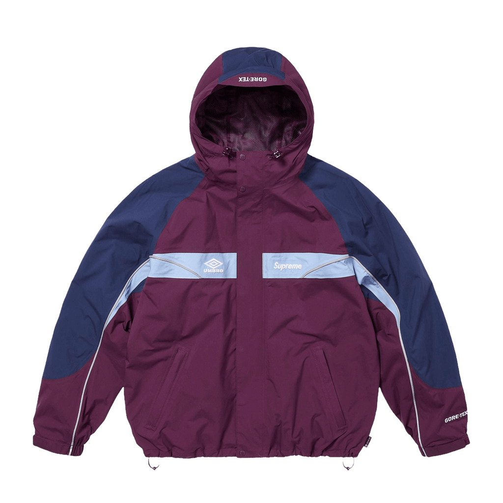 Supreme x Umbro Gore-Tex Hooded Jacket 'Dark Purple' — XXS — Front View