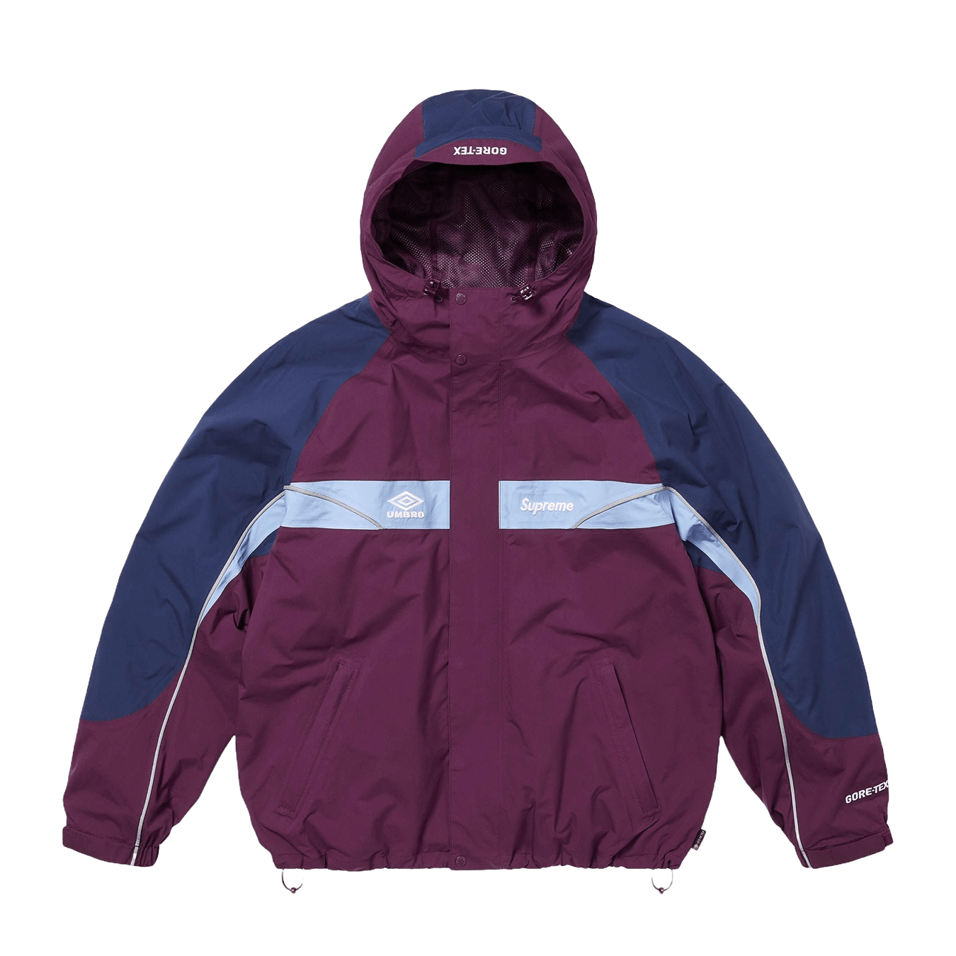 Supreme x Umbro Gore-Tex Hooded Jacket 'Dark Purple' — XXS — Front View