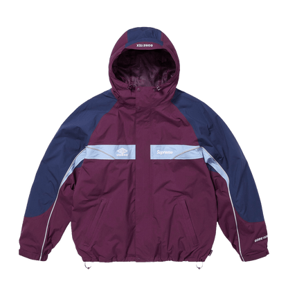 Supreme x Umbro Gore-Tex Hooded Jacket 'Dark Purple' — XXS — Front View
