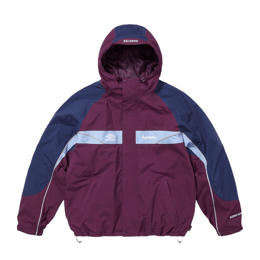Supreme x Umbro Gore-Tex Hooded Jacket 'Dark Purple' — XXS — Front View
