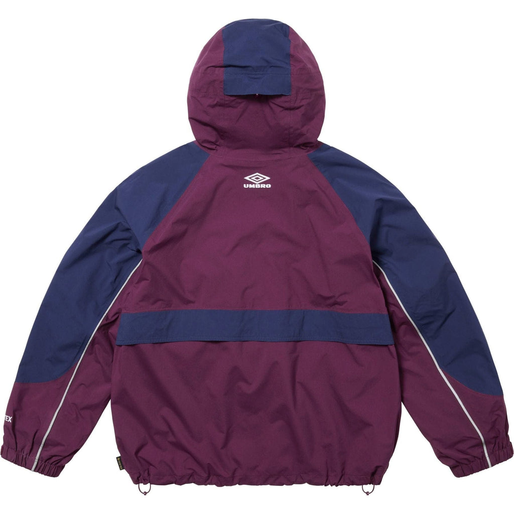 Supreme x Umbro Gore-Tex Hooded Jacket 'Dark Purple' — XXS — Side View