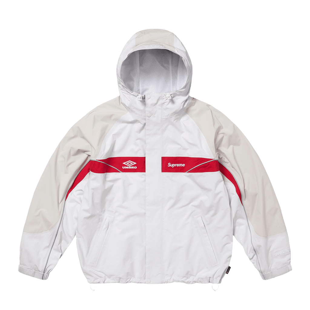 Supreme x Umbro Gore-Tex Hooded Jacket 'White' — XXS — Front View