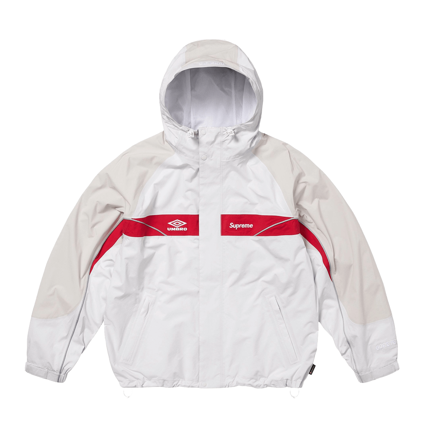 Supreme x Umbro Gore-Tex Hooded Jacket 'White' — XXS — Front View