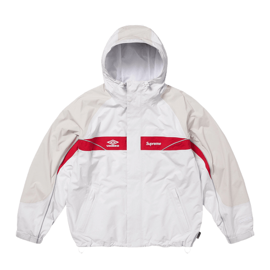 Supreme x Umbro Gore-Tex Hooded Jacket 'White' — XXS — Front View