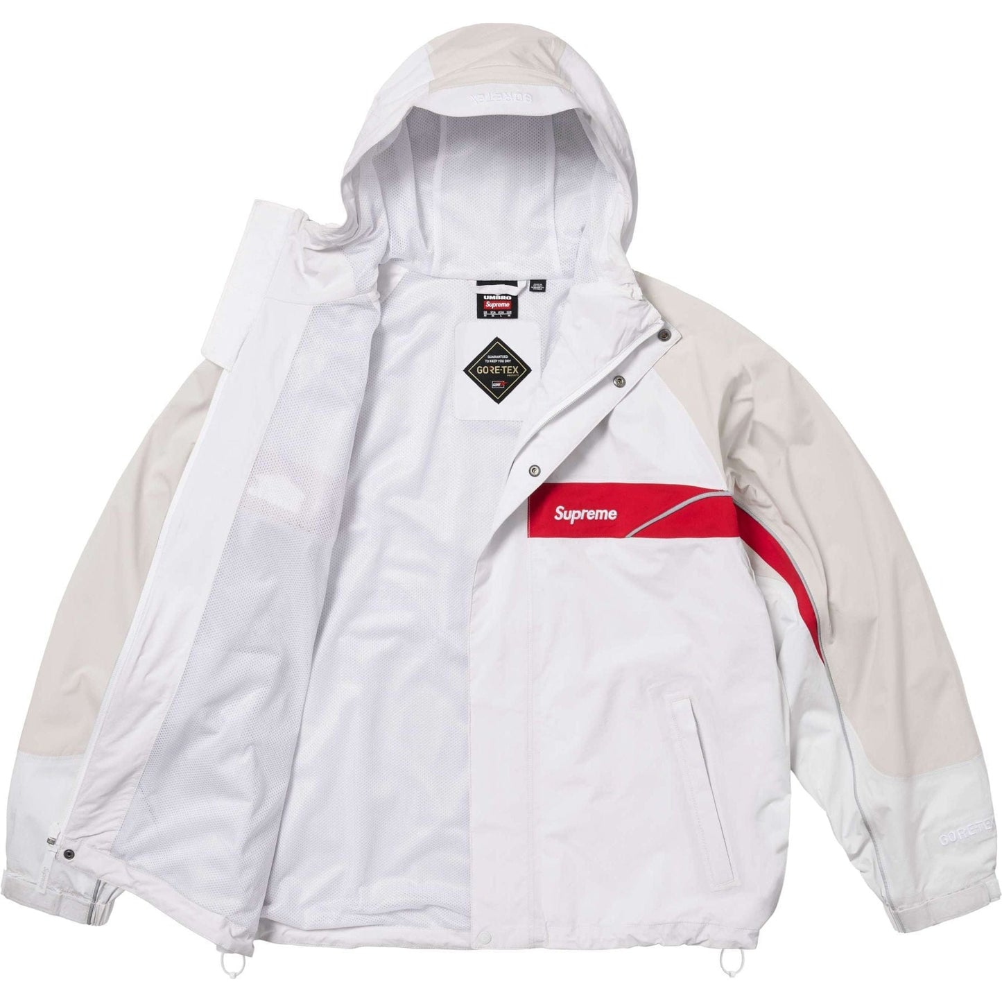 Supreme x Umbro Gore-Tex Hooded Jacket 'White' — XXS — Back View