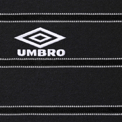 Supreme x Umbro Stripe Soccer Jersey 'Black' — XXS — Side View