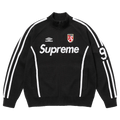 Supreme x Umbro Zip-Up Sweatshirt 'Black' — XXS — Front View