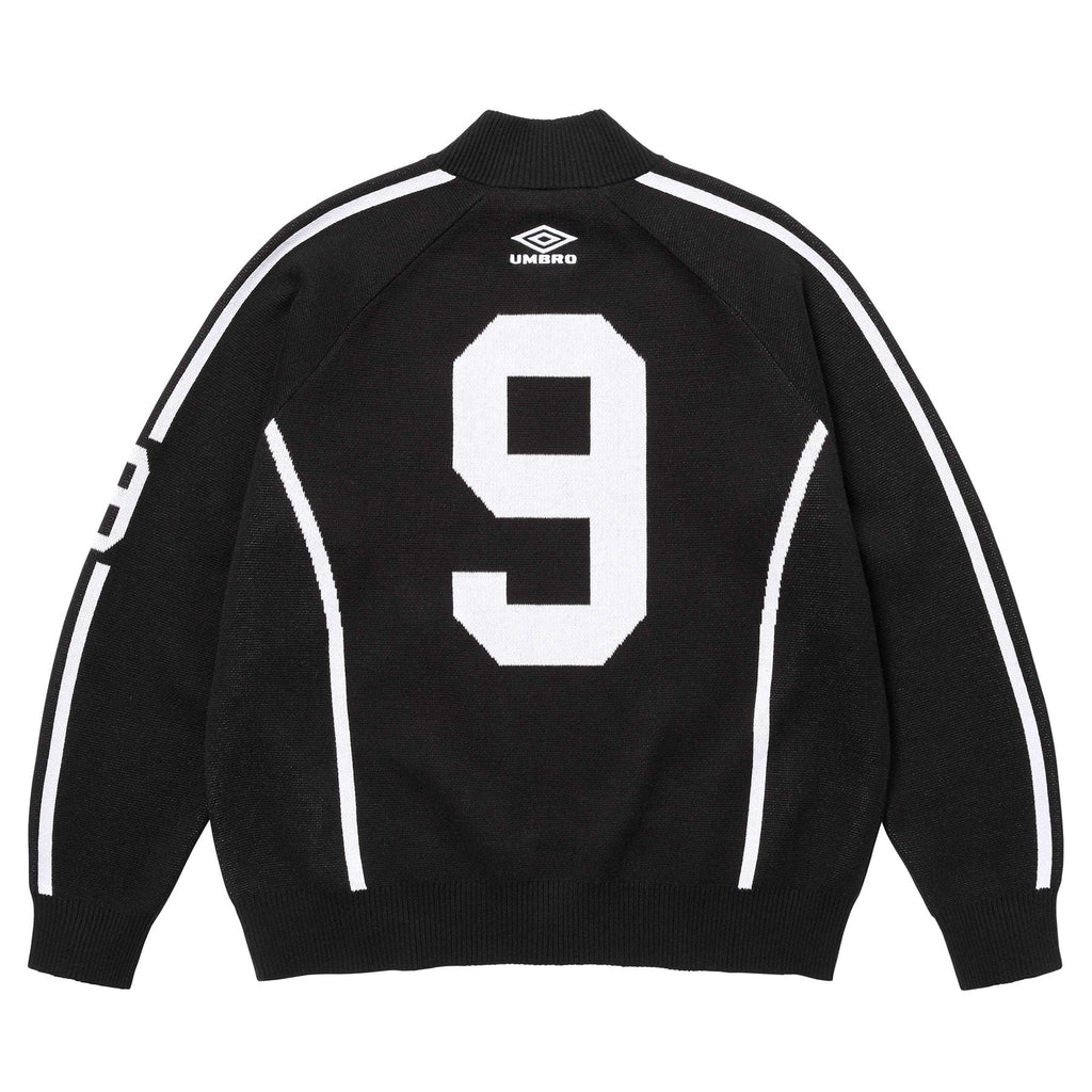 Supreme x Umbro Zip-Up Sweatshirt 'Black' — XXS — Side View