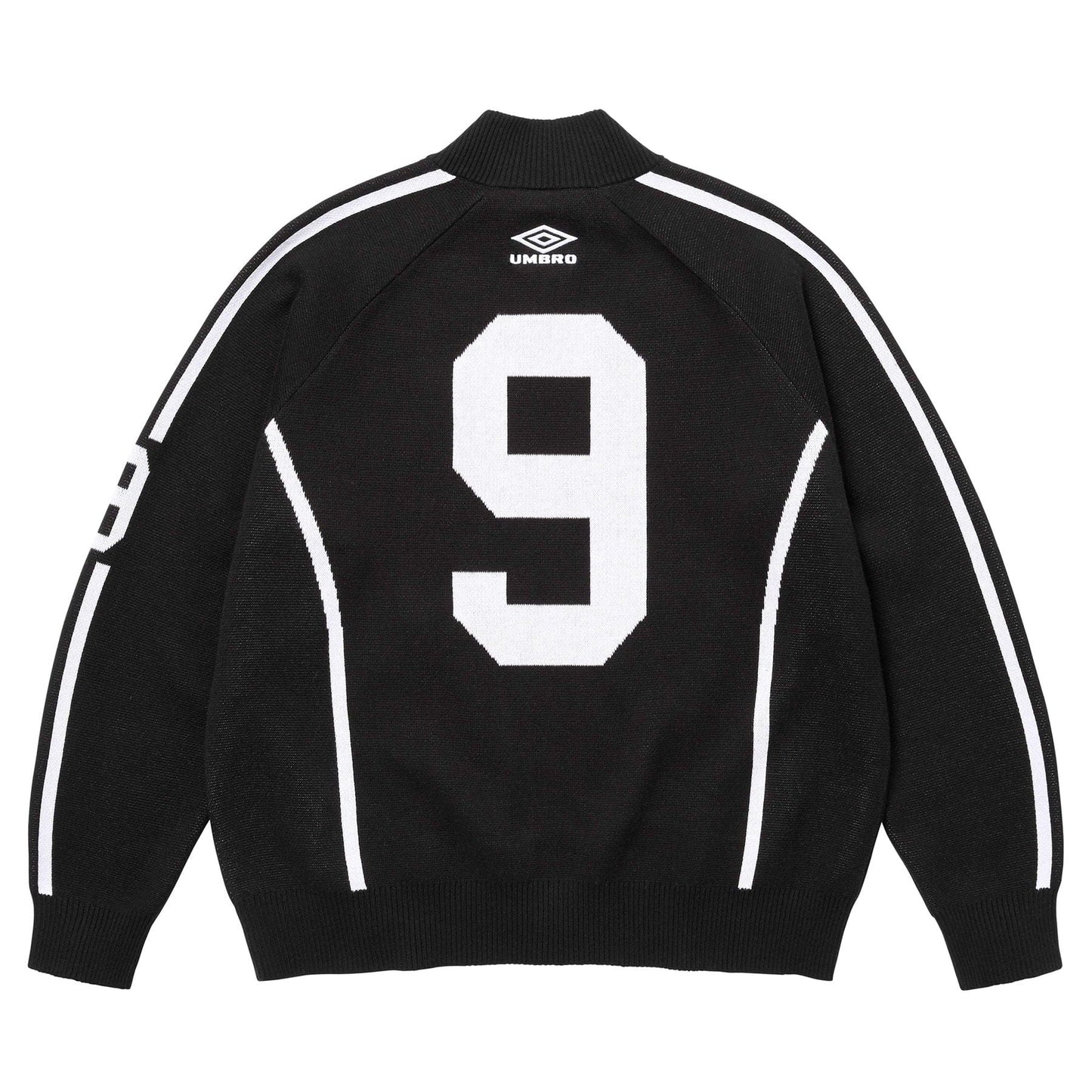 Supreme x Umbro Zip-Up Sweatshirt 'Black' — XXS — Side View