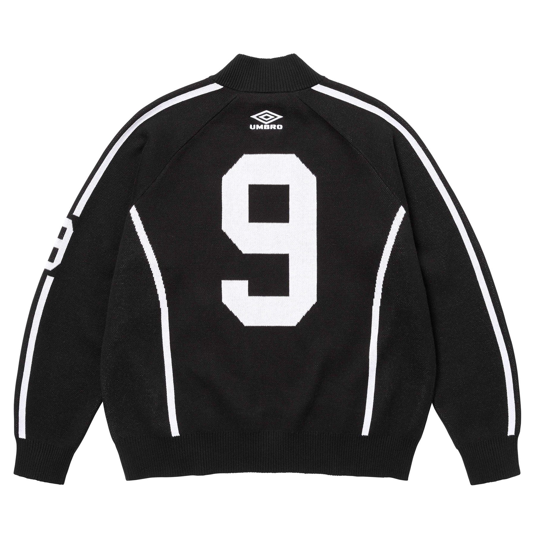 Supreme x Umbro Zip-Up Sweatshirt 'Black' — XXS — Side View